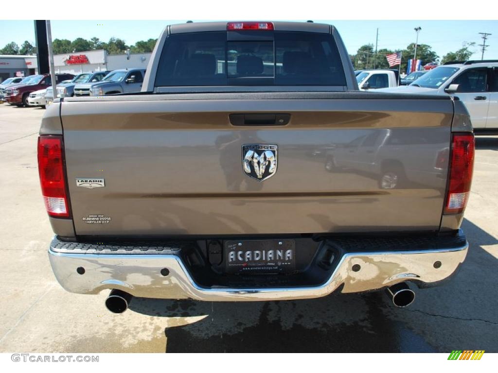 2009 Ram 1500 Laramie Crew Cab - Austin Tan Pearl / Light Pebble Beige/Bark Brown photo #4