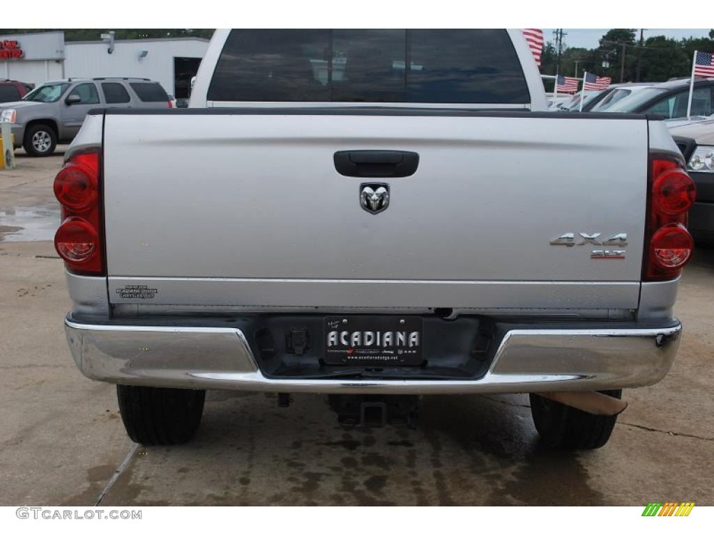 2008 Ram 1500 SLT Mega Cab 4x4 - Bright Silver Metallic / Medium Slate Gray photo #6