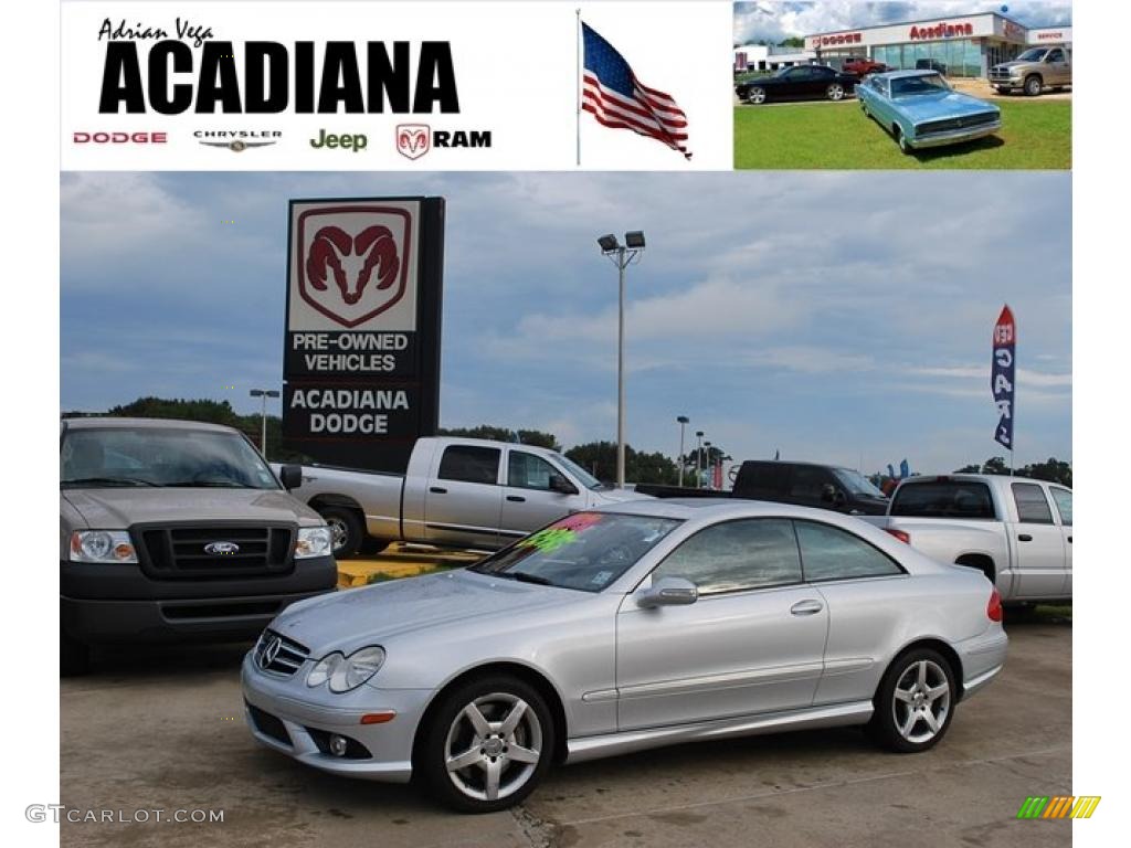 2006 CLK 500 Coupe - Iridium Silver Metallic / Charcoal photo #1