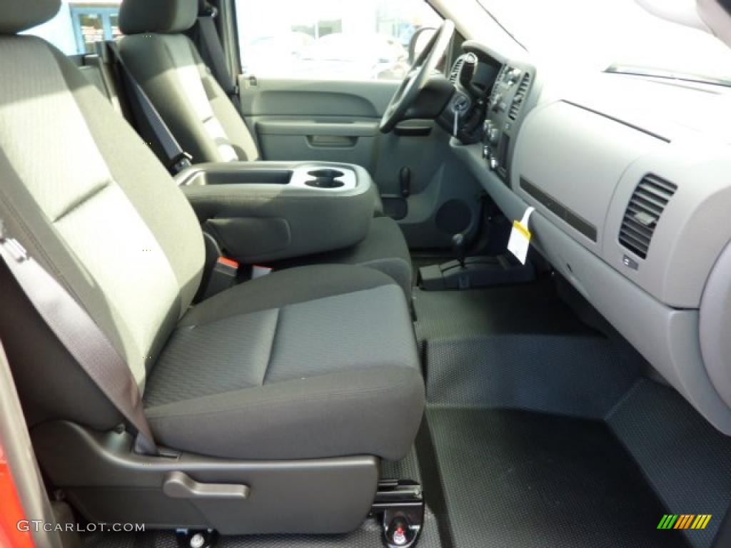 Dark Titanium Interior 2011 Chevrolet Silverado 1500 Regular Cab 4x4 Photo #38248063