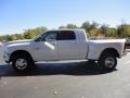 2011 Bright White Dodge Ram 3500 HD Laramie Mega Cab 4x4 Dually  photo #2