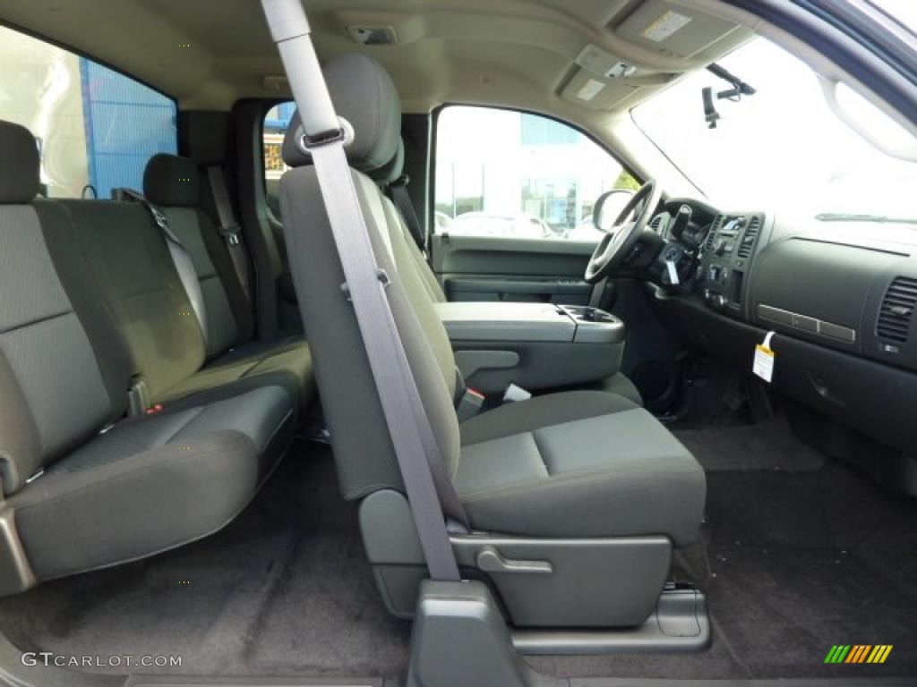 Ebony Interior 2011 Chevrolet Silverado 2500HD LT Extended Cab 4x4 Photo #38248647