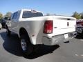 2011 Bright White Dodge Ram 3500 HD Laramie Mega Cab 4x4 Dually  photo #8