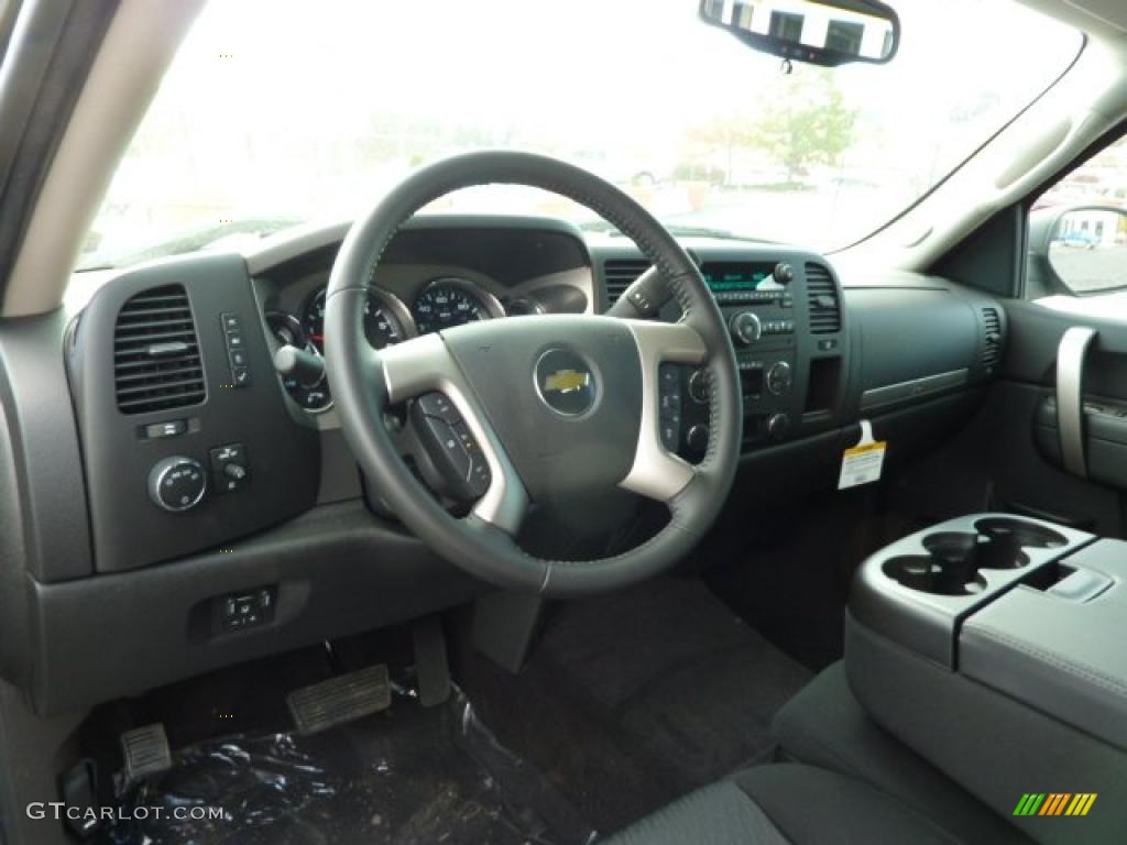2011 Chevrolet Silverado 2500HD LT Extended Cab 4x4 Ebony Dashboard Photo #38248719