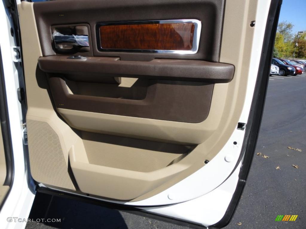 Light Pebble Beige/Bark Brown Interior 2011 Dodge Ram 3500 HD Laramie Mega Cab 4x4 Dually Photo #38248807