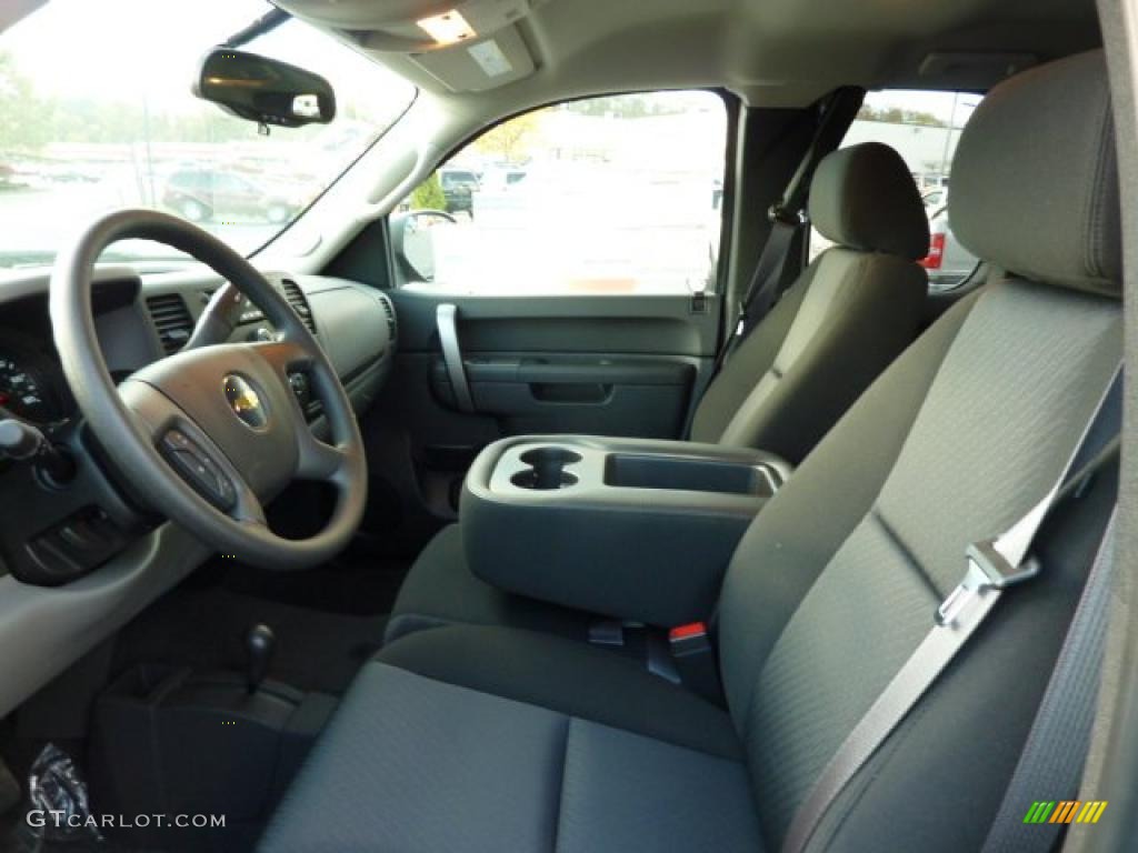 Dark Titanium Interior 2011 Chevrolet Silverado 1500 LS Extended Cab 4x4 Photo #38248955