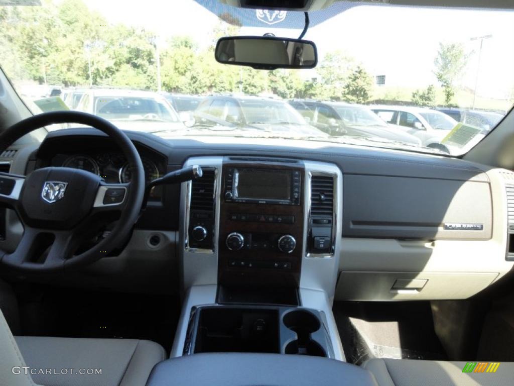 2011 Dodge Ram 3500 HD Laramie Mega Cab 4x4 Dually Light Pebble Beige/Bark Brown Dashboard Photo #38249007