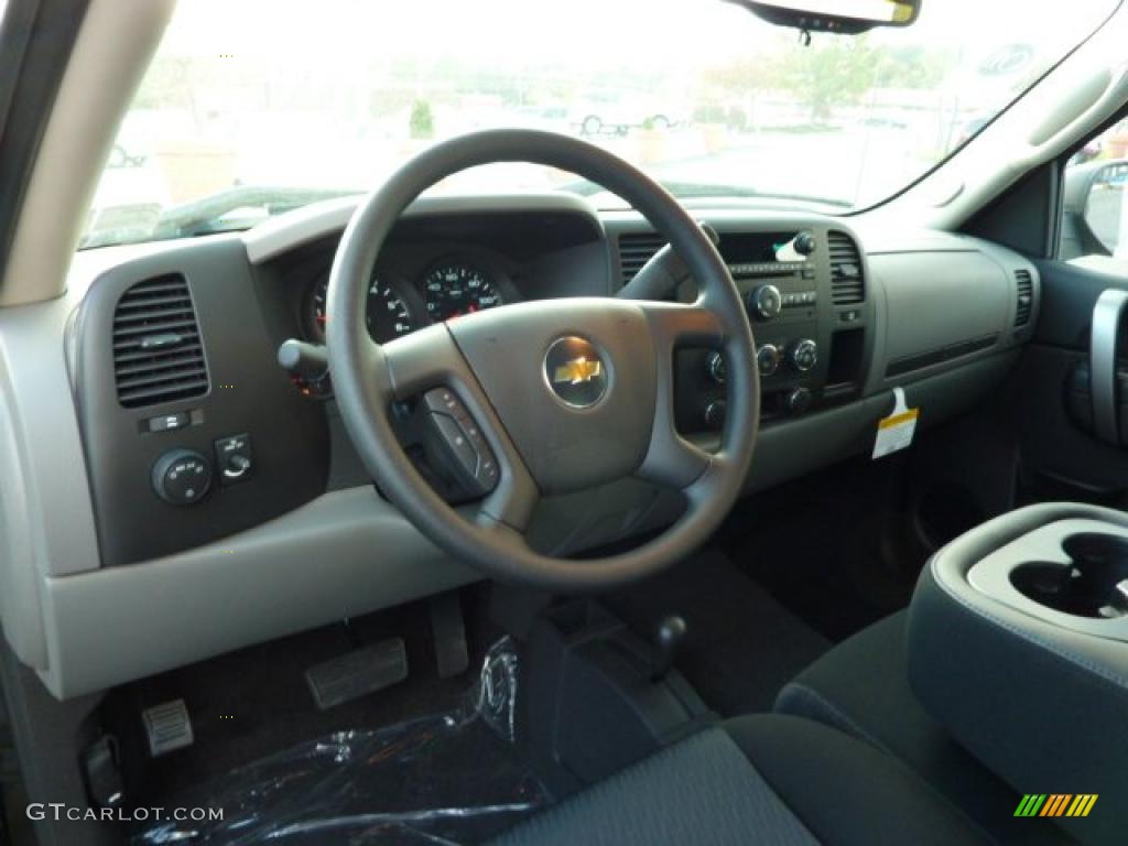 2011 Chevrolet Silverado 1500 LS Extended Cab 4x4 Dark Titanium Dashboard Photo #38249051