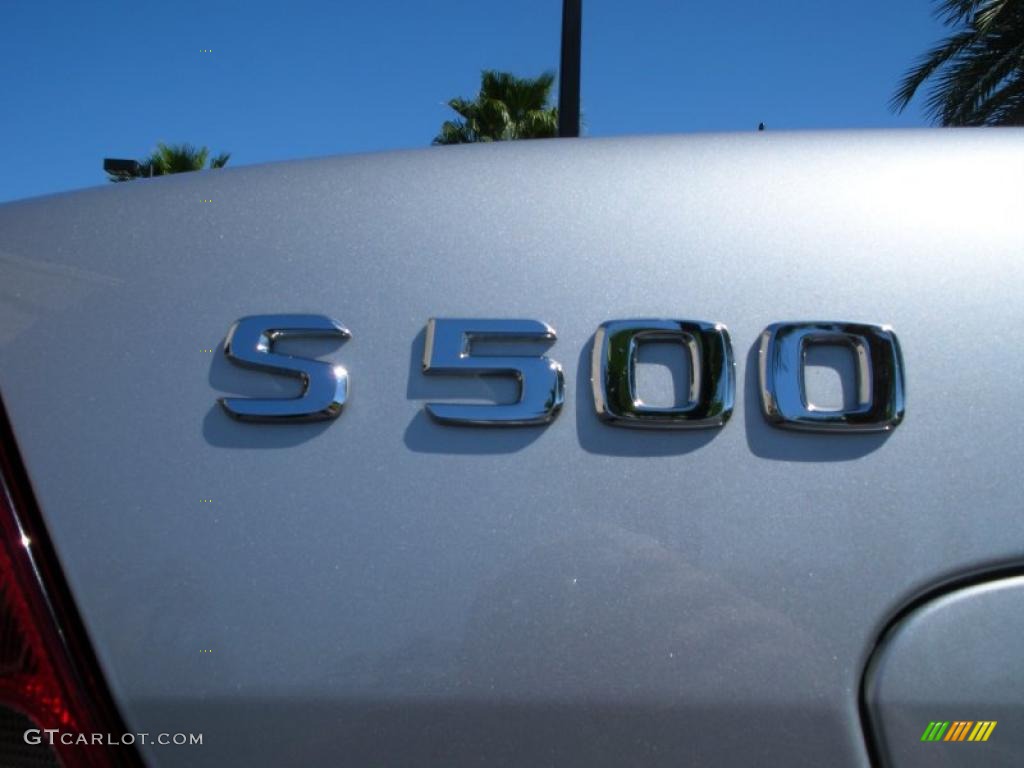 2001 S 500 Sedan - Brilliant Silver Metallic / Ash photo #9