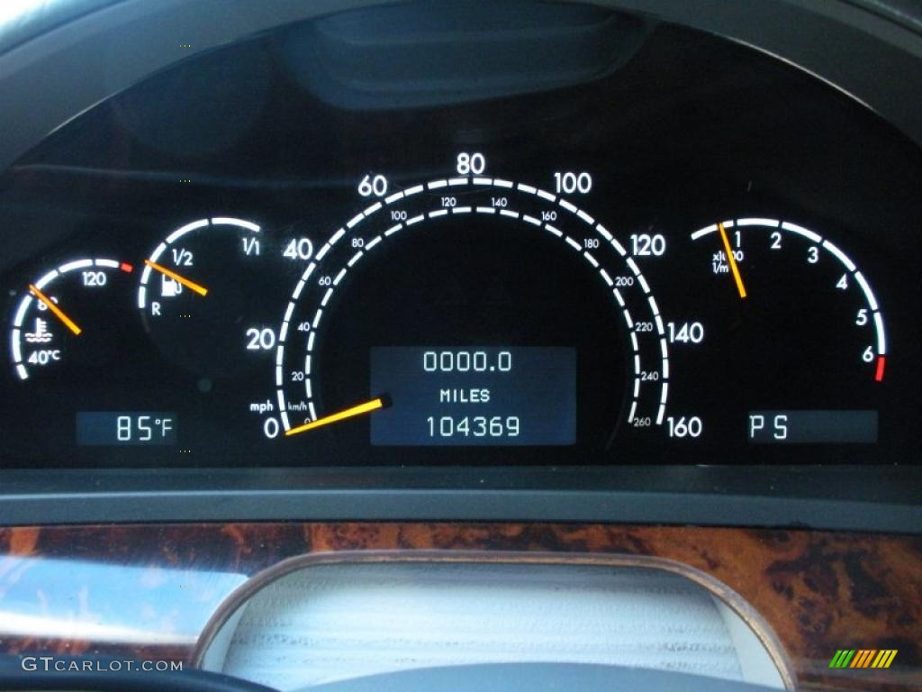 2001 Mercedes-Benz S 500 Sedan Gauges Photo #38251071