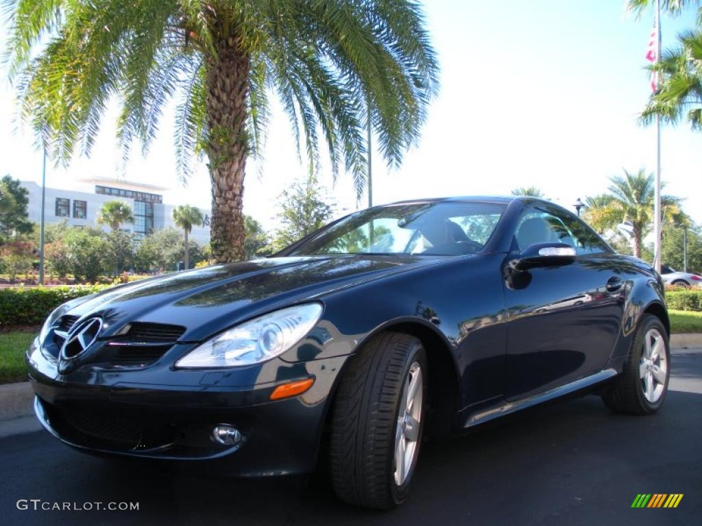 Caspian Blue Metallic 2007 Mercedes-Benz SLK 280 Roadster Exterior Photo #38251191