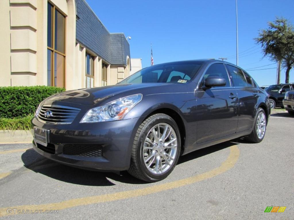 2007 G 35 Journey Sedan - Blue Slate Metallic / Stone Gray photo #3