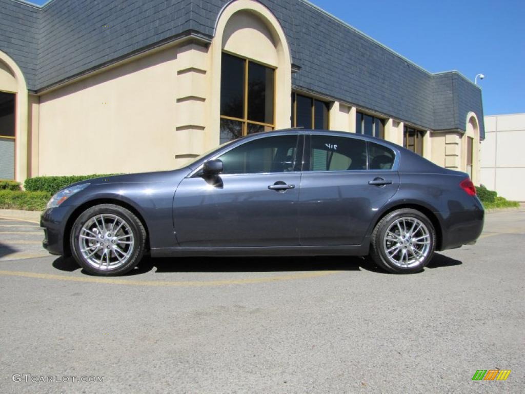 2007 G 35 Journey Sedan - Blue Slate Metallic / Stone Gray photo #4