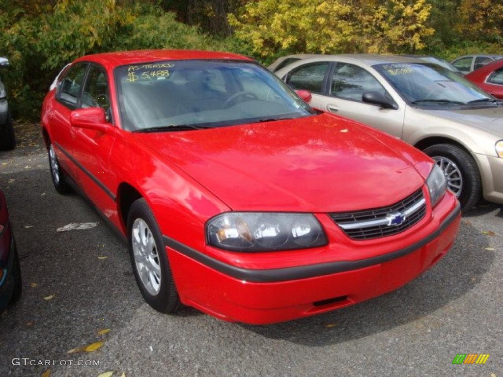 2002 Impala  - Bright Red / Medium Gray photo #1