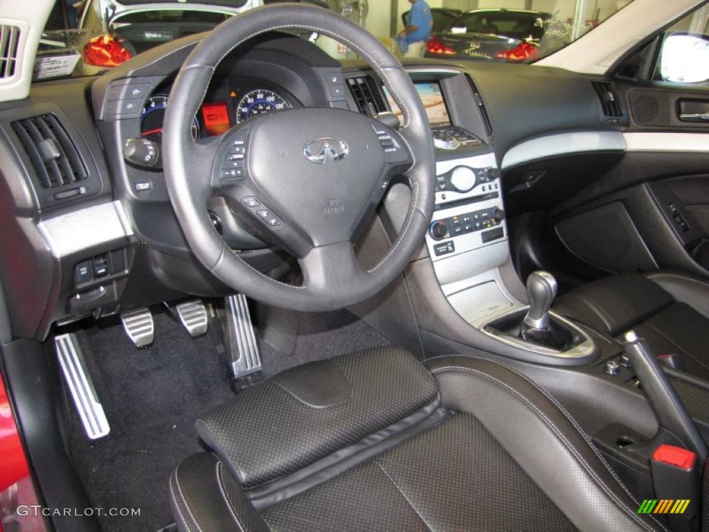 Graphite Interior 2009 Infiniti G 37 S Sport Coupe Photo #38252483