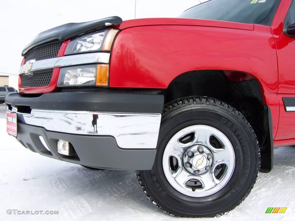 2003 Silverado 1500 Z71 Extended Cab 4x4 - Victory Red / Dark Charcoal photo #2