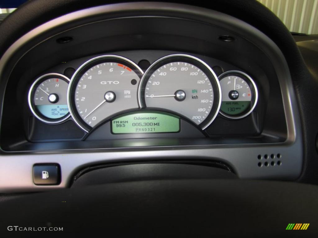 2006 Pontiac GTO Coupe Gauges Photo #38253355
