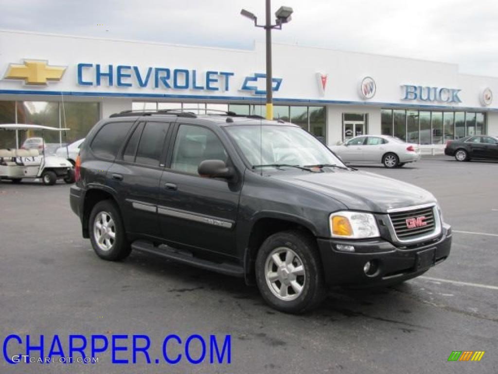 2005 Envoy SLT 4x4 - Steel Grey Metallic / Light Gray photo #1