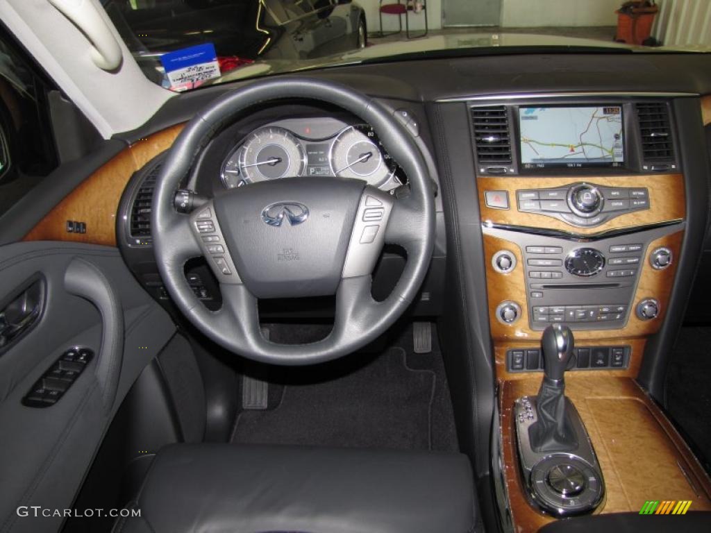 2011 Infiniti QX 56 Graphite Dashboard Photo #38253799