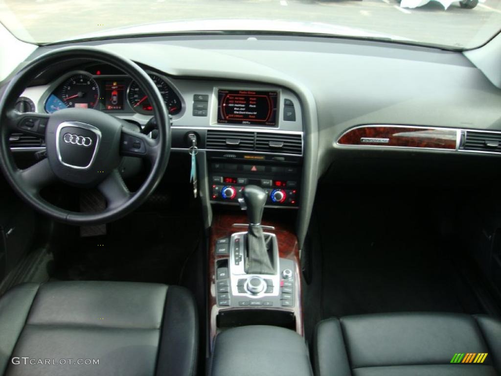 2008 Audi A6 4.2 quattro Sedan Black Dashboard Photo #38254900