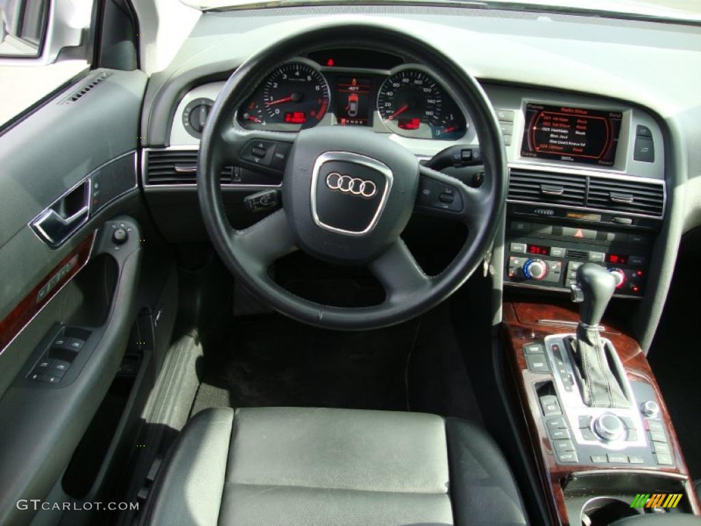 2008 Audi A6 4.2 quattro Sedan Black Dashboard Photo #38254916