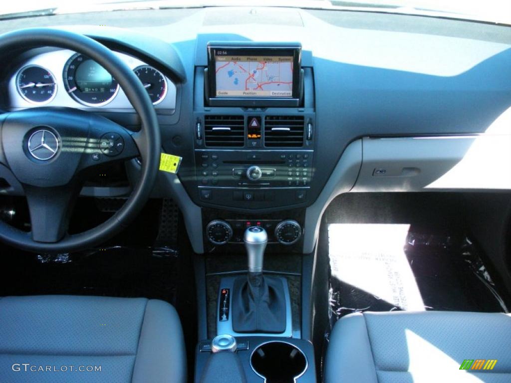 2008 Mercedes-Benz C 350 Sport Grey/Black Dashboard Photo #38255072