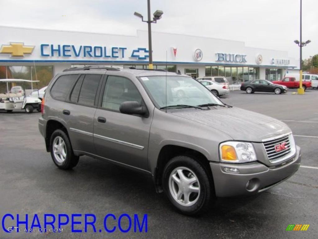 2007 Envoy SLE 4x4 - Steel Gray Metallic / Light Gray photo #1