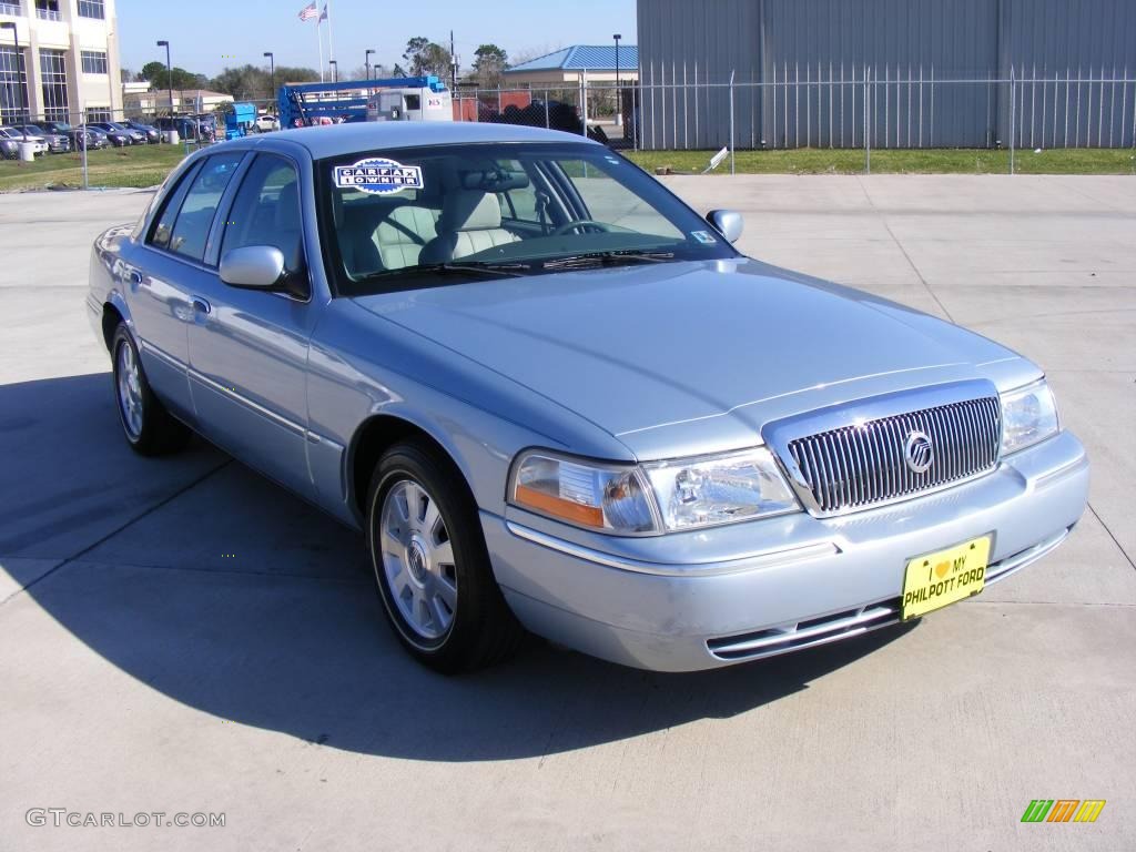 2004 Grand Marquis LS - Light Ice Blue Metallic / Light Flint photo #4