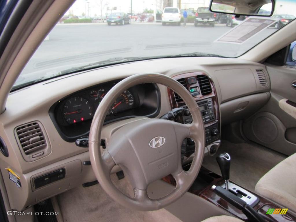 Beige Interior 2005 Hyundai Sonata GLS V6 Photo #38261347