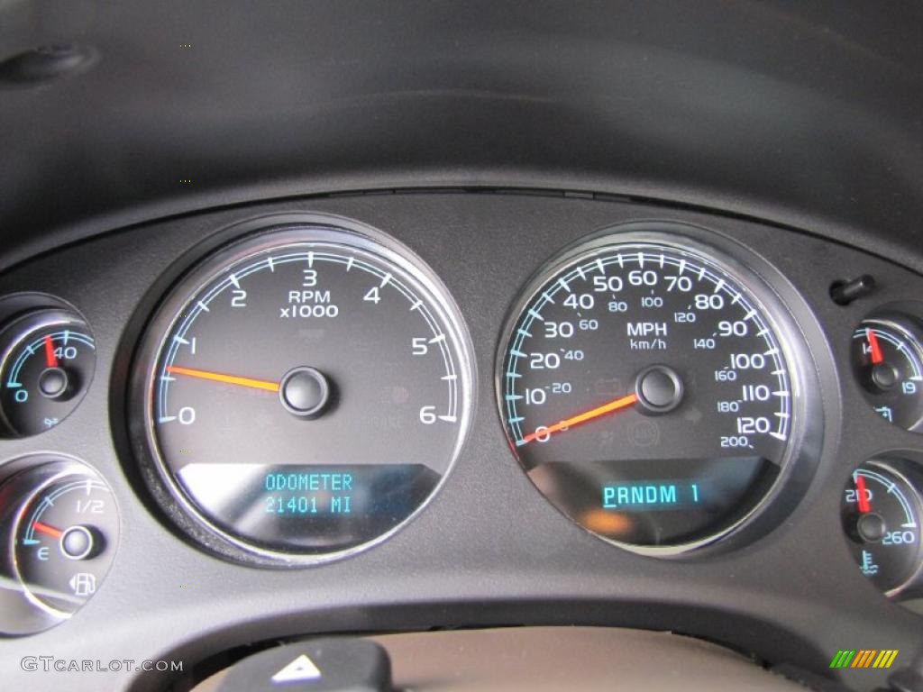 2008 GMC Sierra 2500HD SLT Z71 Crew Cab 4x4 Gauges Photo #38261595