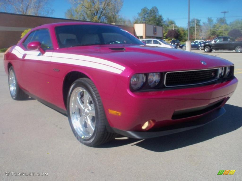 Furious Fuchsia 2010 Dodge Challenger R/T Classic Furious Fuchsia Edition Exterior Photo #38262363