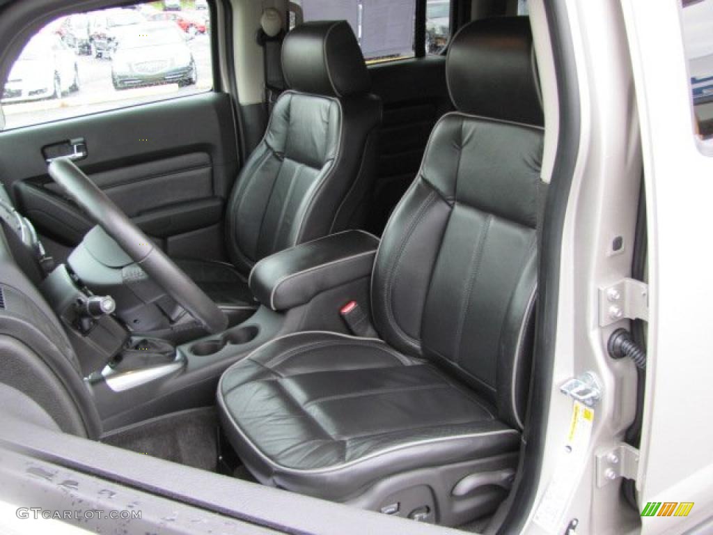 Ebony Black Interior 2008 Hummer H3 Standard H3 Model Photo #38262727