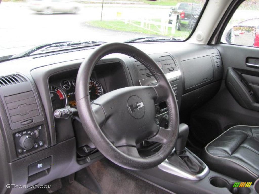 2008 Hummer H3 Standard H3 Model Ebony Black Dashboard Photo #38262775