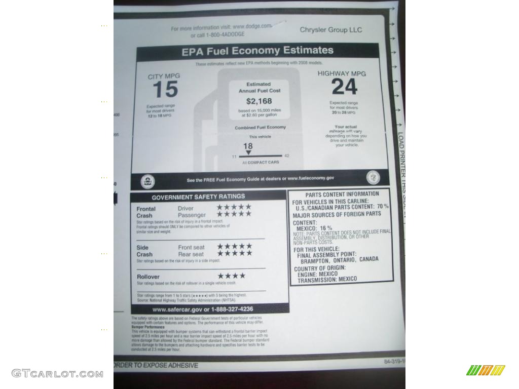 2010 Dodge Challenger R/T Classic Furious Fuchsia Edition Window Sticker Photo #38262787