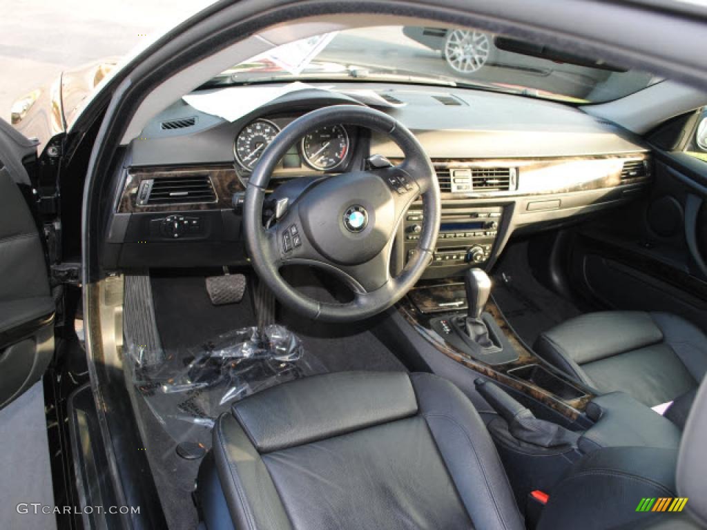 2008 BMW 3 Series 328i Coupe Black Dashboard Photo #38265191