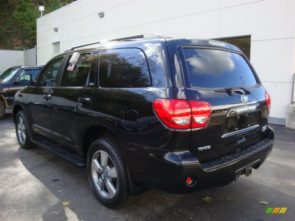 2008 Sequoia SR5 4WD - Black / Graphite photo #2