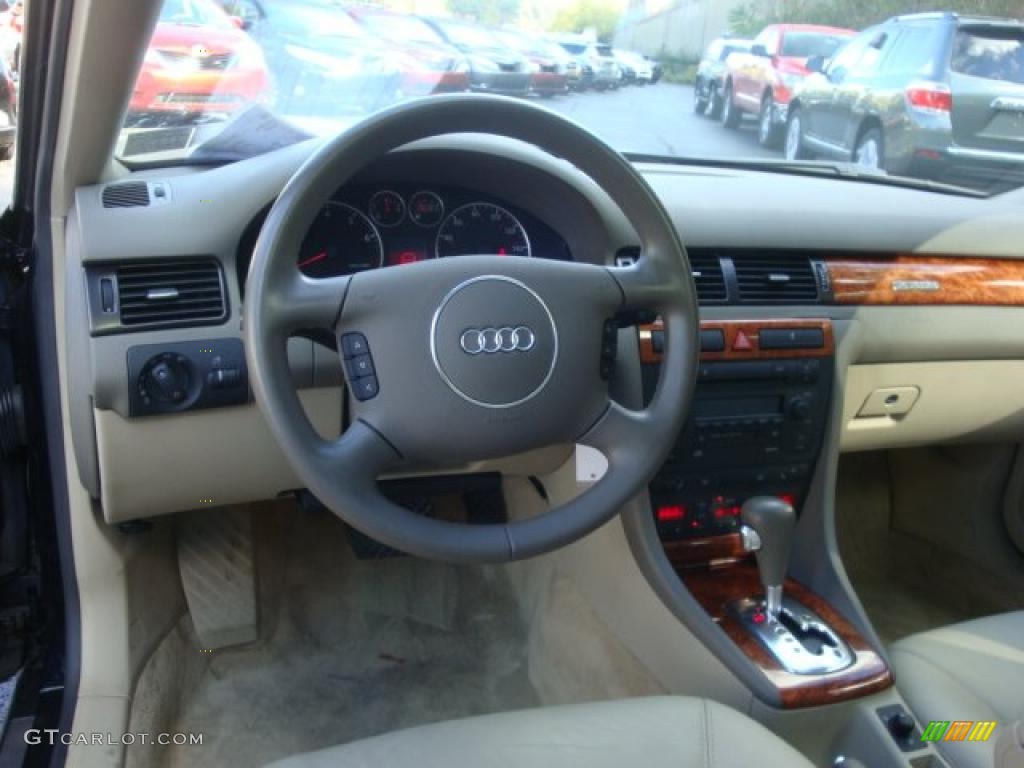 2004 Audi A6 2.7T S-Line quattro Sedan Beige Dashboard Photo #38266023