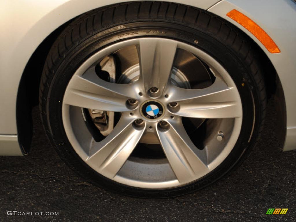 2007 3 Series 335i Coupe - Titanium Silver Metallic / Black photo #2