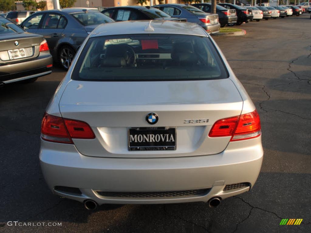 2007 3 Series 335i Coupe - Titanium Silver Metallic / Black photo #8