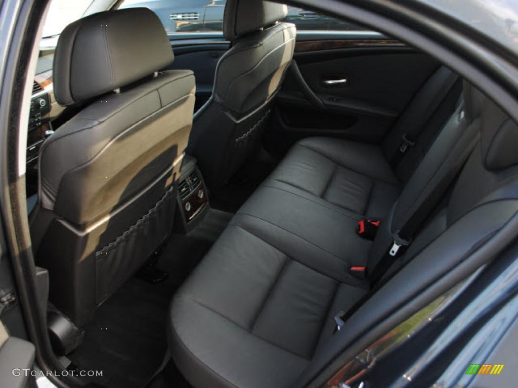 Black Interior 2009 BMW 5 Series 528i Sedan Photo #38267415