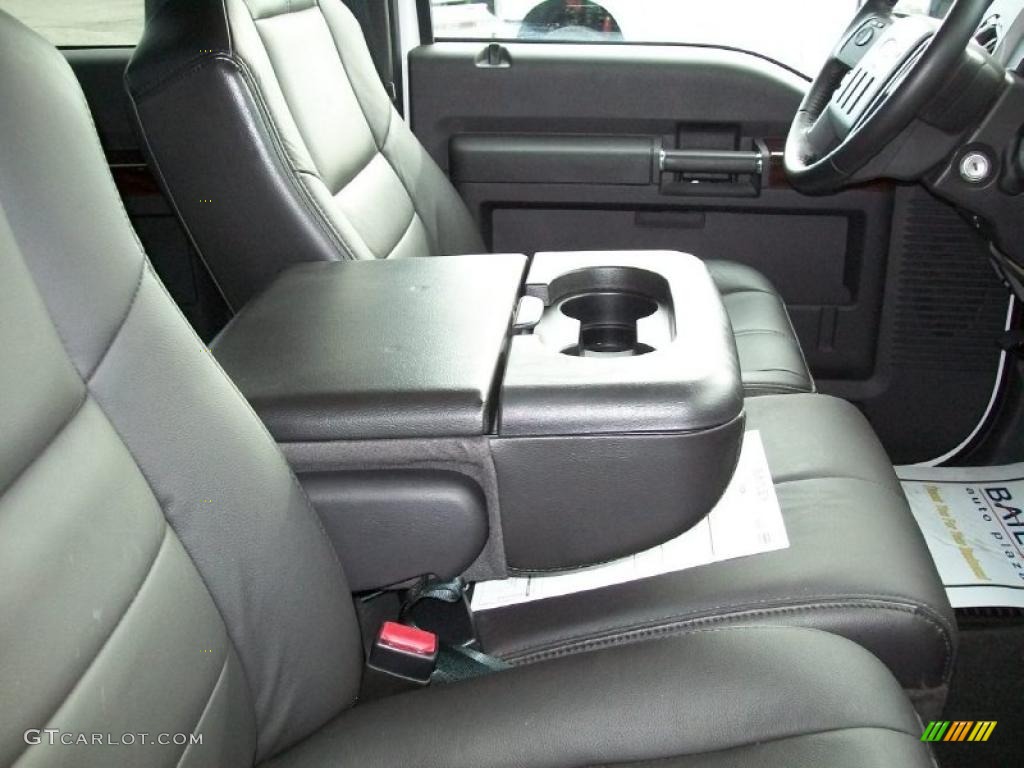 Ebony Interior 2010 Ford F350 Super Duty Lariat Crew Cab 4x4 Dually Photo #38269945