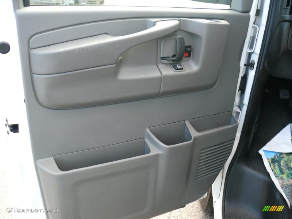 Medium Pewter Interior 2010 Chevrolet Express LT 3500 Extended Passenger Van Photo #38270149