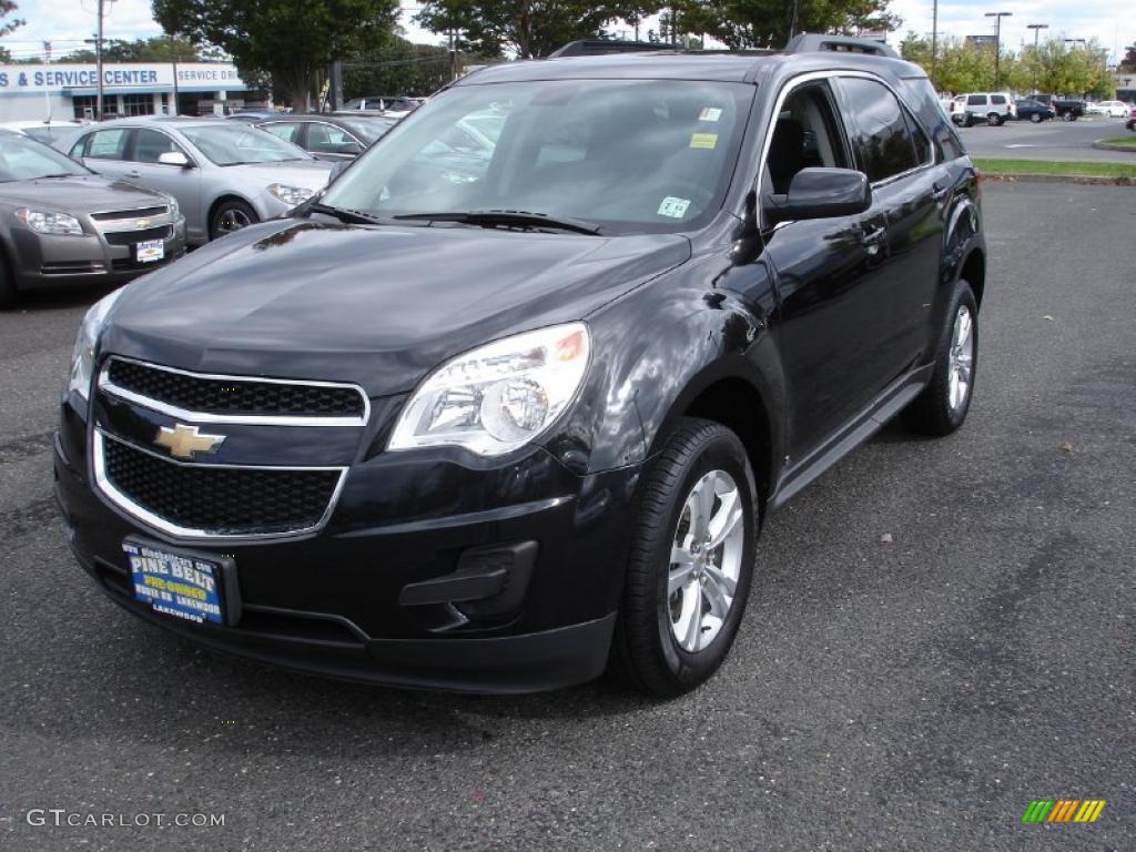 2010 Equinox LT AWD - Black Granite Metallic / Jet Black/Light Titanium photo #1