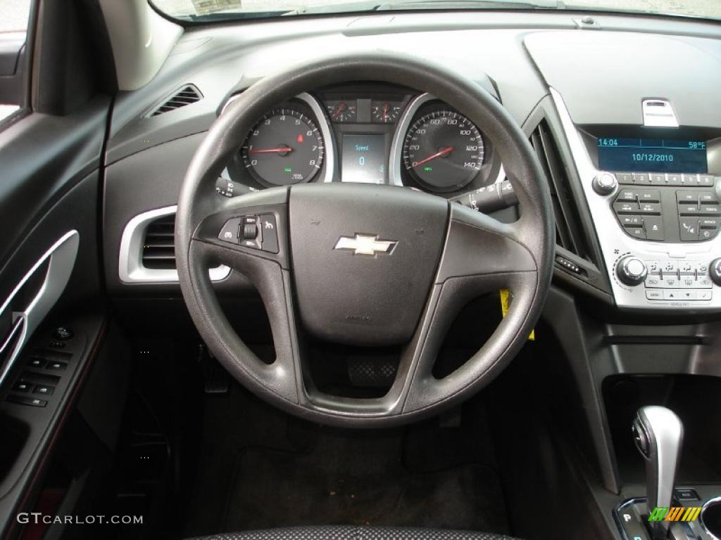 2010 Equinox LT AWD - Black Granite Metallic / Jet Black/Light Titanium photo #14