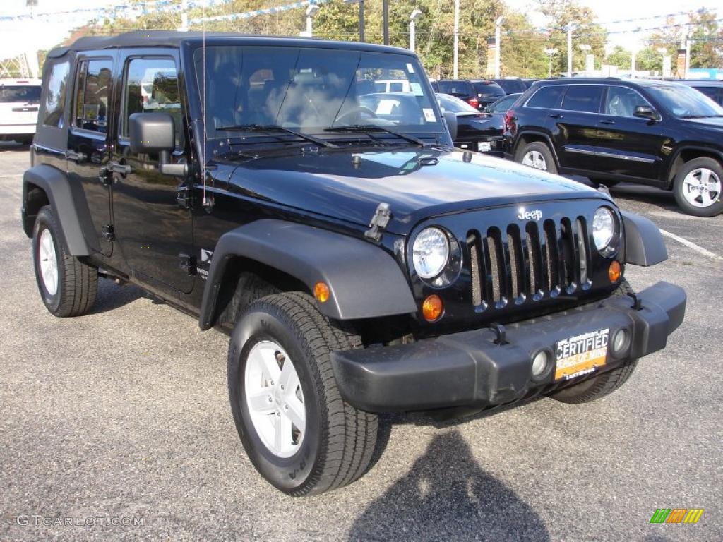 Black 2007 Jeep Wrangler Unlimited X 4x4 Exterior Photo #38271888