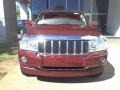 2007 Red Rock Crystal Pearl Jeep Grand Cherokee Overland  photo #2