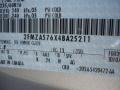 JP: Silver Birch Metallic 2004 Ford Freestar SES Color Code