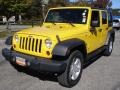 Detonator Yellow 2008 Jeep Wrangler Unlimited X 4x4 Exterior