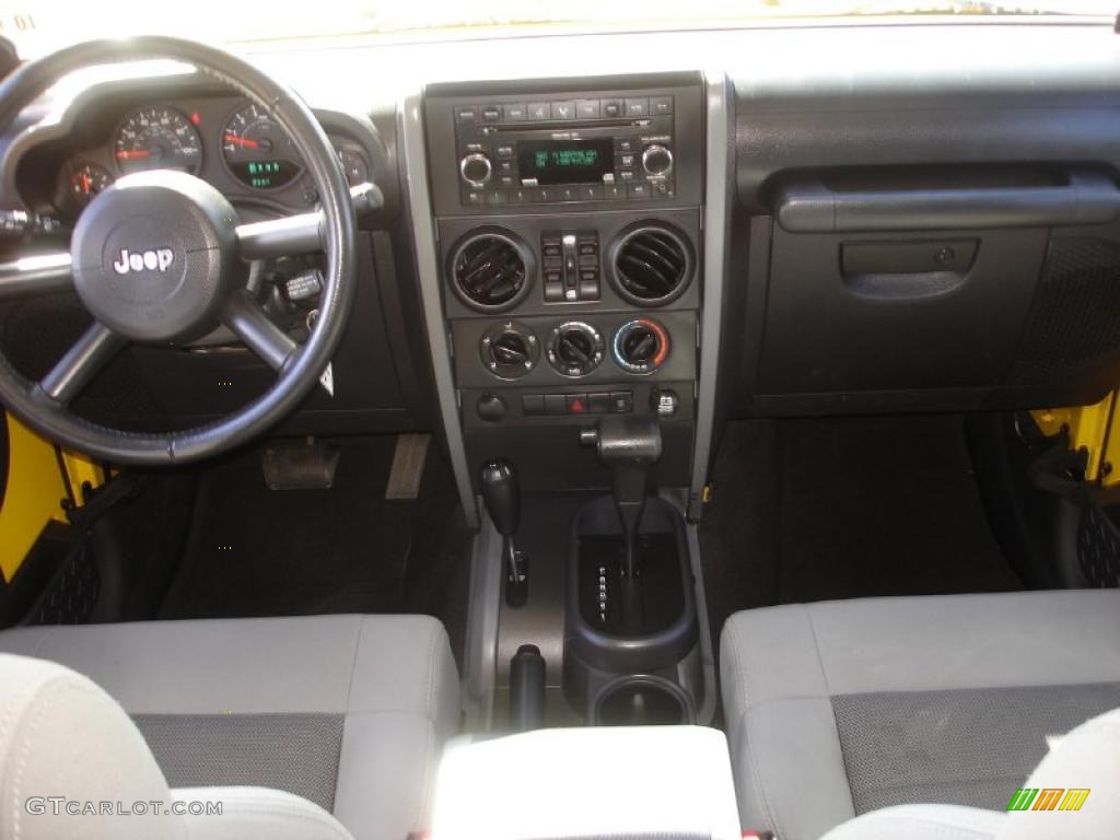 2008 Jeep Wrangler Unlimited X 4x4 Dark Slate Gray/Med Slate Gray Dashboard Photo #38272624