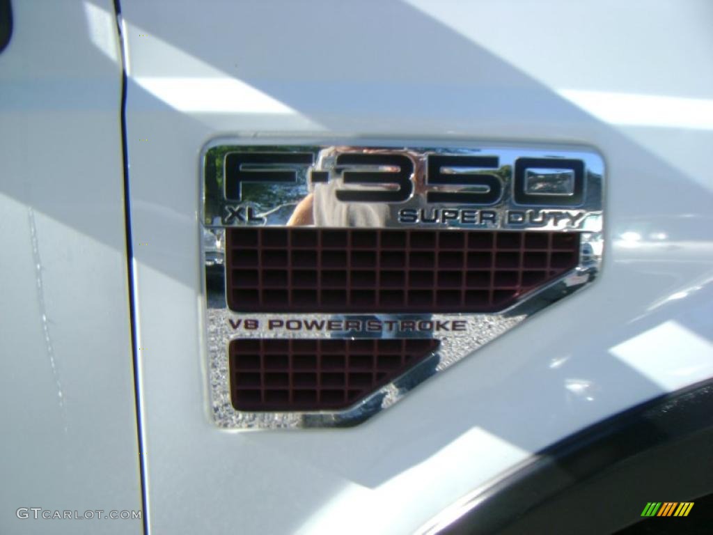 2008 F350 Super Duty XL Crew Cab - Oxford White / Camel photo #4